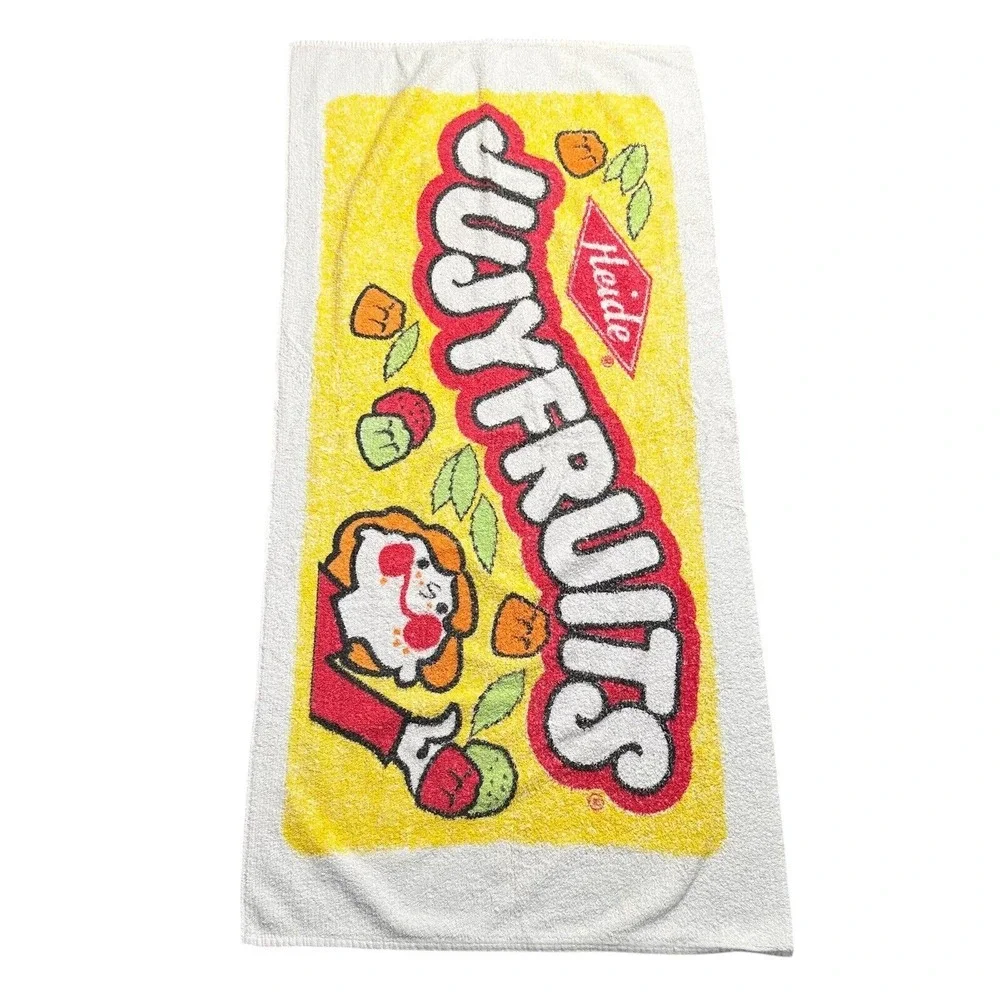 Vintage Jujyfruits Beach Towel Advertising RA Briggs Made USA 27x56